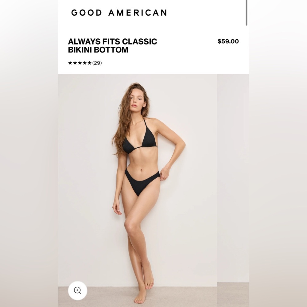 NEW Good American bikini red poppy XS